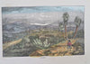 Mexico Scenes Mexico City Vera Cruz Jalapa c. 1830's lot x 4 hand colored prints
