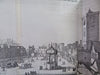 Westminster Abbey London Architectural View & Street Scene early 1700's print