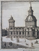 St. Paul's Cathedral London Architectural View c. 1770's historical view print