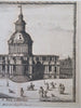 St. Paul's Cathedral London Architectural View c. 1770's historical view print