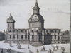 St. Paul's Cathedral London Architectural View c. 1770's historical view print