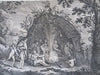 Tierra del Fuego Indigenous Family Ethnic View 1774 engraved Exploration print