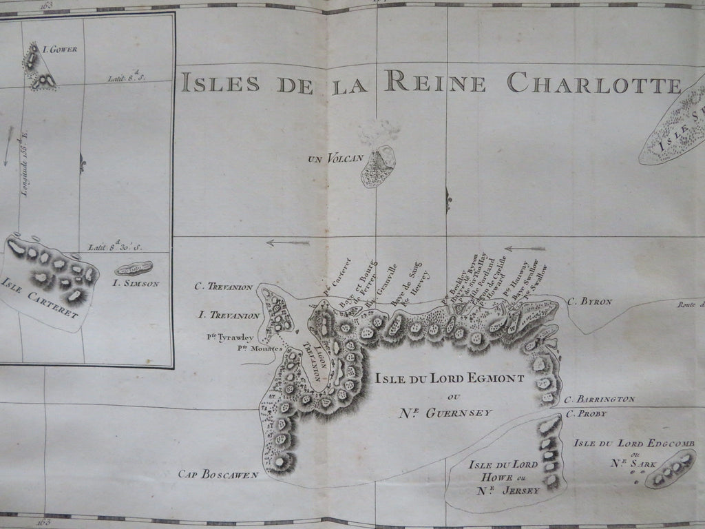 Queen Charlotte Islands Haida Gwaii Canada 1774 engraved Exploration map