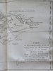 Falkland Islands South America Coastal Survey 1774 engraved Exploration print