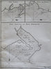 Port Gallant & Port Famine Magellan Strait 1774 engraved Exploration print