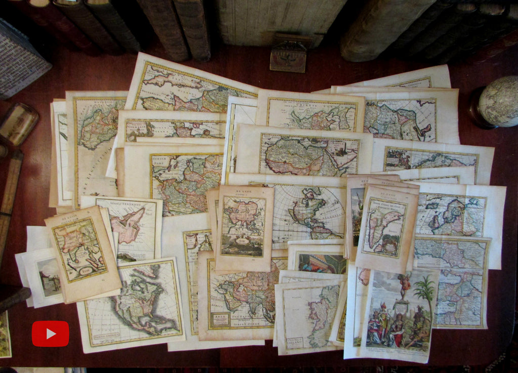 New Arrivals of Antique Maps - 9 October 2019- Behind the scenes look