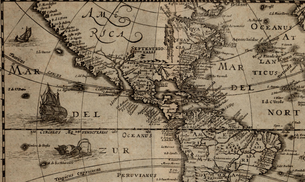 Cartographic Curiosities: 1661 North America Map