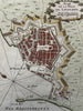 Livorno Italy harbor c1760 Bellin antique nautical map