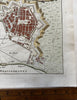 Livorno Italy harbor c1760 Bellin antique nautical map