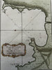 Corsica island Calvi harbor Mediterranean c1760 Bellin antique nautical map