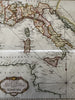 Italy coastal w/ Mediterranean islands c.1760 fine Bellin antique nautical map