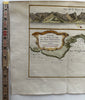 Chile Juan Fernandez coast Cumberland Bay 1753 Bellin antique coast view map