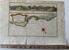 Chile Juan Fernandez coast Cumberland Bay 1753 Bellin antique coast view map