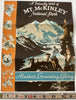 Mt. McKinley Alaska cartoon map 1937 Harrison Lucas pictorial 20,300’ highest