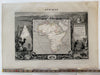 African continent Mts of Moon 1845 decorative pictorial map camel natives views