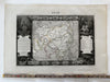 Asia Arabia to China India Adam & Eve 1845 decorative pictorial map w/ scenes