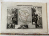 North America USA Canada Mexico 1845 decorative pictorial map w/ scenes