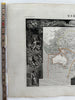 Oceania Australia Pacific islands 1845 decorative pictorial map