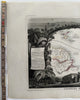 French Colonies in Americas Guyana 1845 lovely large decorative pictorial map