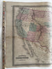 United States Brigham 1870 uncommon variant Johnson large folio hand colored map