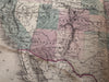 United States Brigham 1870 uncommon variant Johnson large folio hand colored map