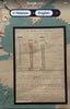 Jewish Holocaust Memorial c.1955 rare early thematic Hebrew map Jerusalem