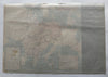 Jewish Holocaust Memorial c.1955 rare early thematic Hebrew map Jerusalem