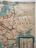 Jewish Holocaust Memorial c.1955 rare early thematic Hebrew map Jerusalem