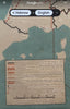 Jewish Holocaust Memorial c.1955 rare early thematic Hebrew map Jerusalem