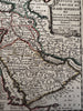 Arabia Ottoman Empire Sultans Turkish Empire 1719 Chiquet decorative small map