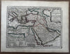 Arabia Ottoman Empire Sultans Turkish Empire 1719 Chiquet decorative small map