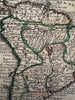 South America continent 1719 Chiquet nice decorative Indian cartouche small map