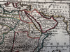 Africa 1719 Chiquet decorative cartouche small map w/ old hand coloring