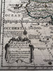 Africa 1719 Chiquet decorative cartouche small map w/ old hand coloring