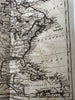 North America shewing New Discoveries 1798 rare map Dilly empty western US