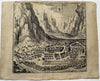 Glarus Switzerland 1649 Merian engraved birds eye view print Glaris Glarona