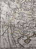 China Asia Korea Japan 1806 Herisson old hand color engraved miniature map