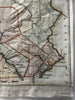 Pennsylvania 1796 Harris Doolittle rare American hand colored early state map