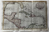 West Indies Caribbean Gulf of Mexico 1793 Morse Amos Doolittle rare American map