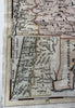 Massachusetts 1796 Denison & Samuel Hill rare early American hand colored map