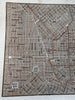 Baltimore Maryland city plan 1855 w/ detailed key hand colored map