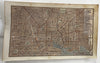 Baltimore Maryland city plan 1855 w/ detailed key hand colored map