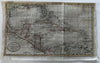 West Indies Caribbean 1796 Doolittle old engraved map w/ fine hand coloring