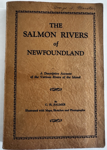 Salmon River fishing Newfoundland Canada 1928 book w/ lg map photos river maps