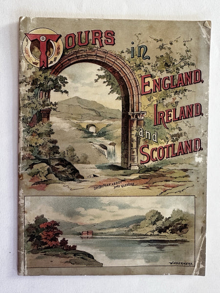 England Ireland Scotland Tour catalogue c1880’s Anchor U.S. Mail Steamship Line
