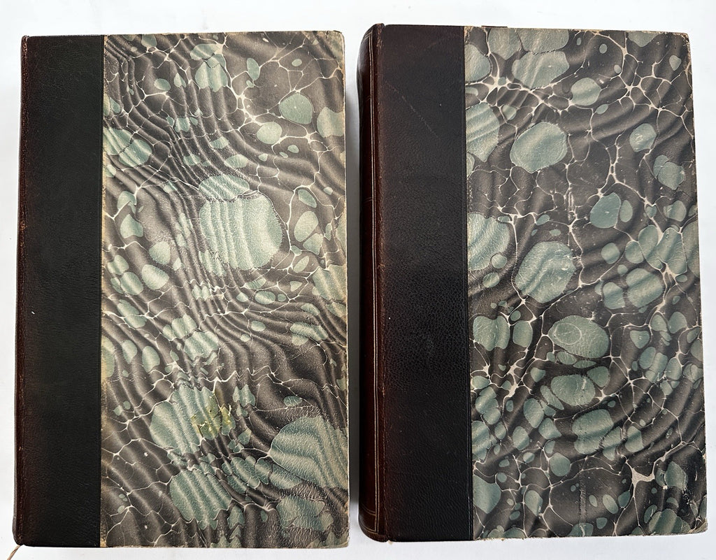 Euripides complete Works 1884 de Lisle beautiful French 2 vol leather set books