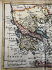 Ancient Greece 1785 Moll map hand colored Grecia Antiqua Greek islands