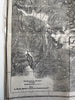 Yellowstone National Park Wyoming 1871 Hayden folding map advertising on reverse