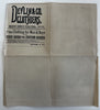 Yellowstone National Park Wyoming 1871 Hayden folding map advertising on reverse
