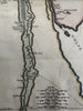 Egypt Nile North Africa c.1760-90 Vaugondy Gibert scarce engraved hand color map